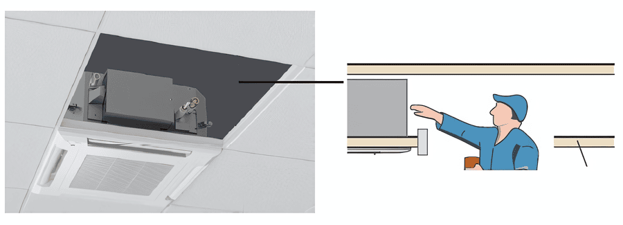 Кассетный кондиционер Fujitsu AUXG24KVLA/AOYG24KATA/UTGUFYFW Кассетный кондиционер Fujitsu AUXG24KVLA/AOYG24KATA/UTGUFYFW