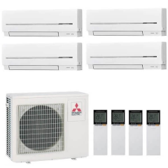 Инверторная мульти сплит-система на 4 комнаты Mitsubishi Electric MXZ-4E72VA + MSZ-SF15VA*3 + MSZ-SF35VE Инверторная мульти сплит-система на 4 комнаты Mitsubishi Electric MXZ-4E72VA + MSZ-SF15VA*3 + MSZ-SF35VE