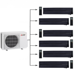 Инверторная мульти сплит-система Mitsubishi Electric MXZ-6F122 VF + MSZ-LN25VGB*6 Инверторная мульти сплит-система Mitsubishi Electric MXZ-6F122 VF + MSZ-LN25VGB*6