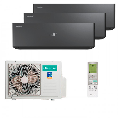 Мульти сплит система на 3 комнаты Hisense AS-10UW4RXVQH01AG(B) x 3 / AMW3-18U4RJC