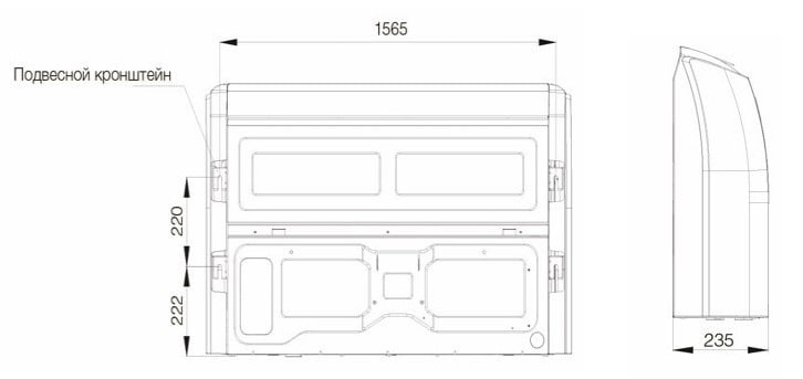 Напольно-потолочный кондиционер Excon CR-01-1622 Напольно-потолочный кондиционер Excon CR-01-1622
