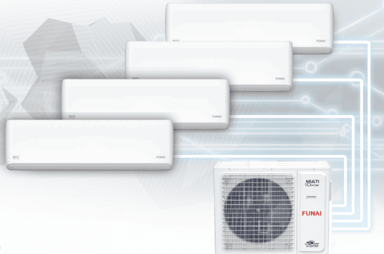 Внешний блок мульти сплит-системы на 4 комнаты Funai Origami Kodo Free match RAM-I-4OK105HP.01/U