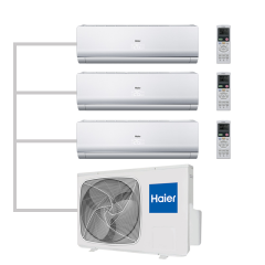Инверторная мульти сплит-система на 3 комнаты Haier 3U19FS1ERA(N) + AS09NS5ERA-W*3 Инверторная мульти сплит-система на 3 комнаты Haier 3U19FS1ERA(N) + AS09NS5ERA-W*3