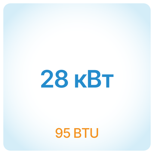 28 кВт - 95 BTU 28 кВт - 95 BTU