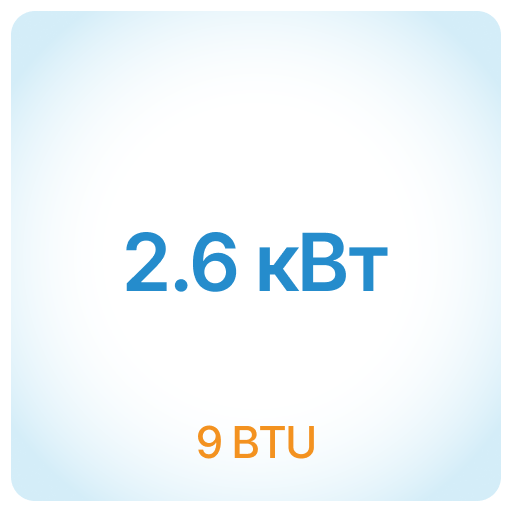 2.6 КВТ - 9 BTU 2.6 КВТ - 9 BTU