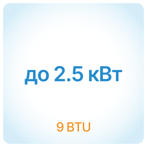 2.5 кВт - 9 BTU 2.5 кВт - 9 BTU