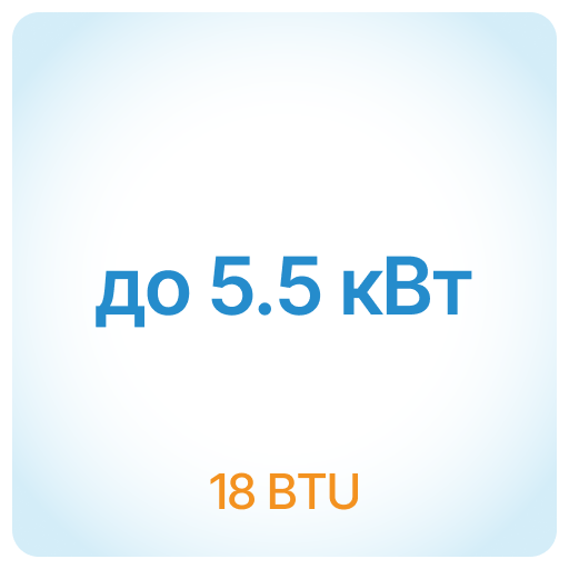 5.5 кВт - 18 BTU 5.5 кВт - 18 BTU