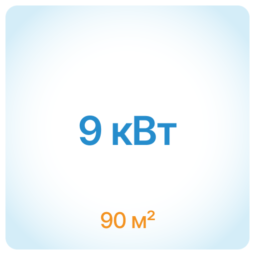 90 м² - 9 кВт 90 м² - 9 кВт