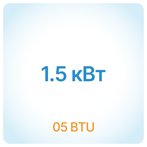 1,5 кВт - 05 BTU 1,5 кВт - 05 BTU
