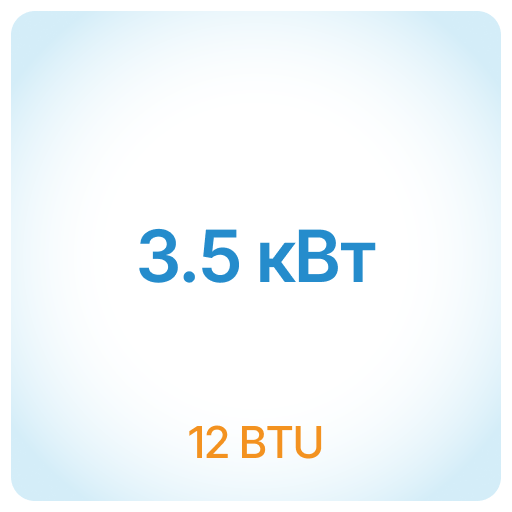 3,5 кВт - 12 BTU 3,5 кВт - 12 BTU