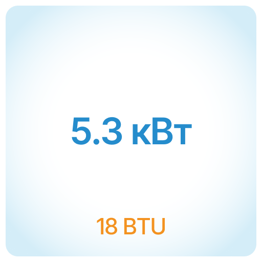 5,3 кВт - 18 BTU 5,3 кВт - 18 BTU